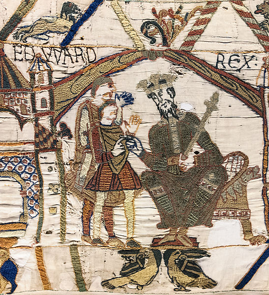 547px-Bayeux_Tapestry_scene1_EDWARD_REX