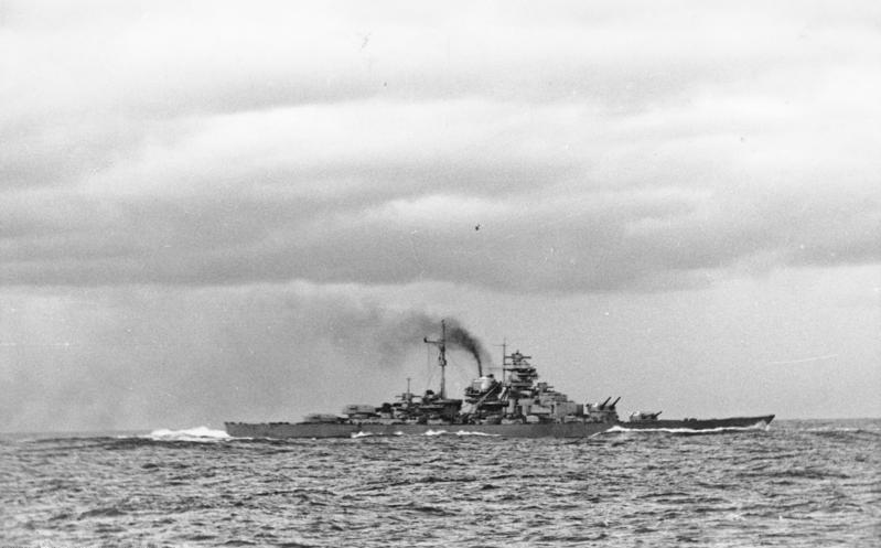 Schlachtschiff Bismarck, nach Seegefecht