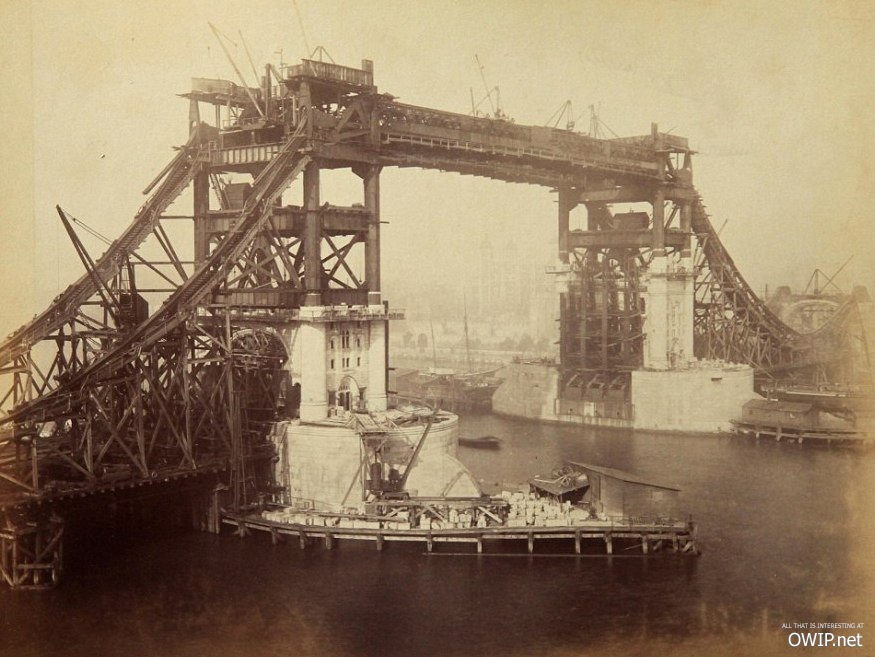 Tower Bridge – Imagini rare din timpul construcției