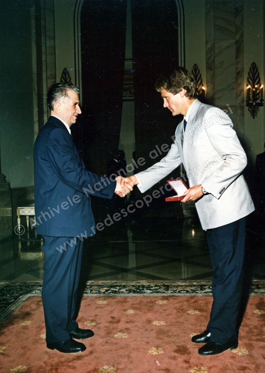 Nicolae Ceaușescu și Ladislau Böloni